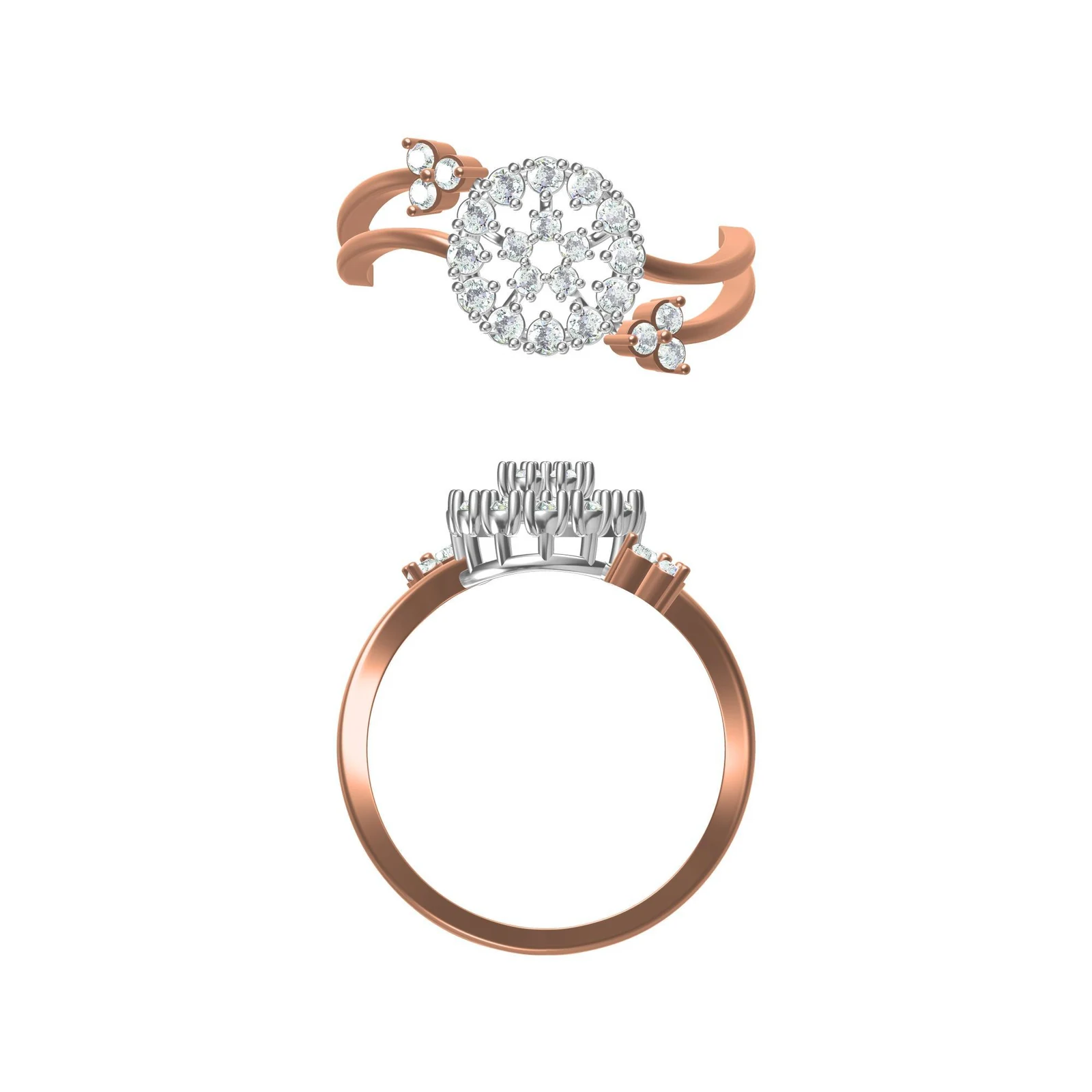 14K Diamond Ring A5833